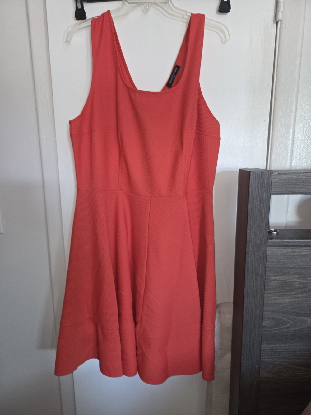Fashion to Figure Coral Sleeveless Fit & Flare Mini Dress